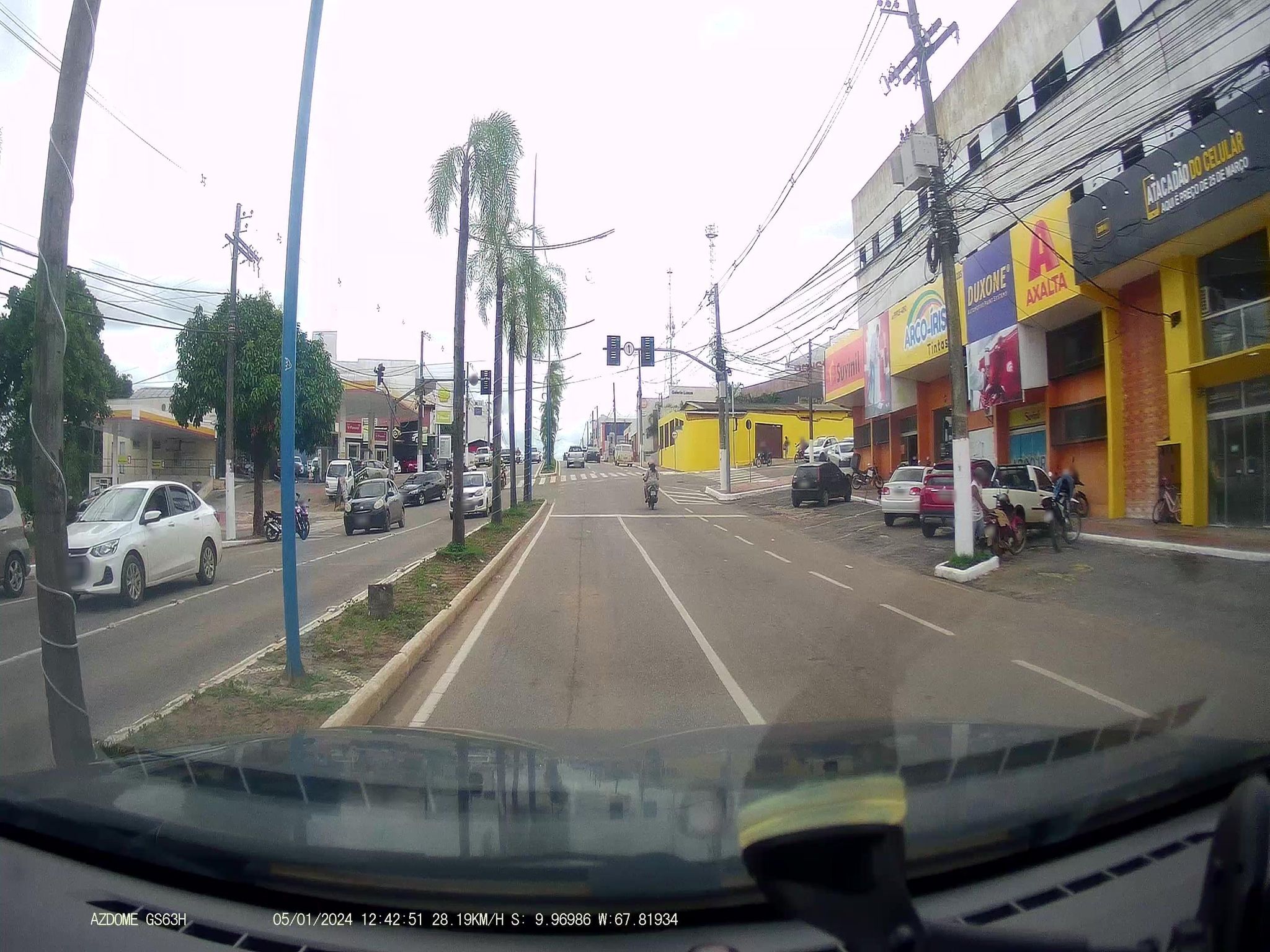 Vista da rua do 1º Tabelionato de Notas e 1º Ofício de Registro Civil das Pessoas Naturais em Rio Branco/AC